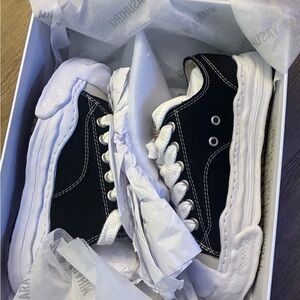 Miharayasuhiro Black and White Men's Shoes